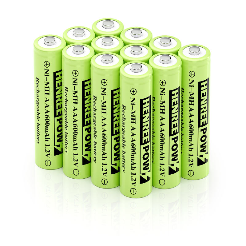 Henreepow 1,2V 600mAh aa ni-mh uzlādējamās baterijas