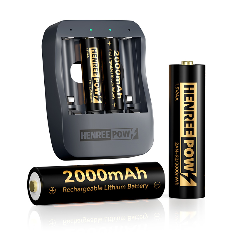 Henreepow AA 2000MAH 1,5 V lielas ietilpības litija baterijas