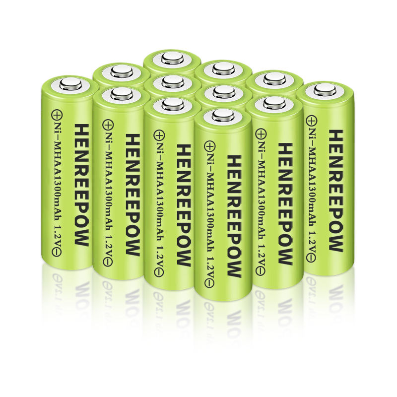 Henreepow 1.2V 1300MAH AA NI-MH Pagriezamas baterijas